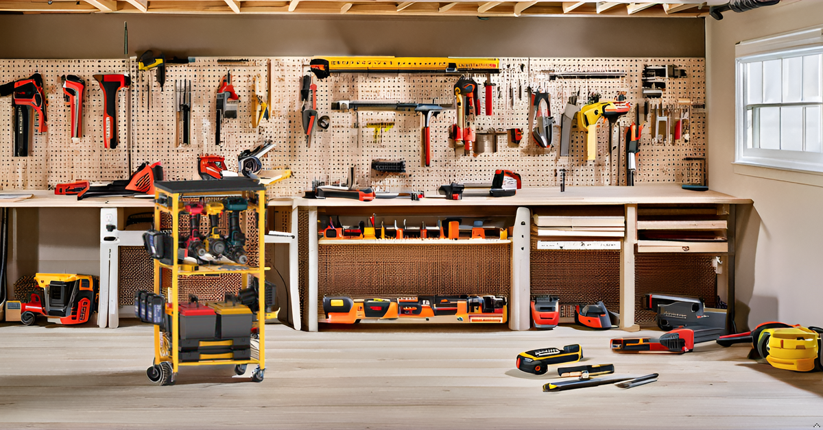 Workbench with Pegboard for DeWalt Tools, Ferreteriai Work Bench